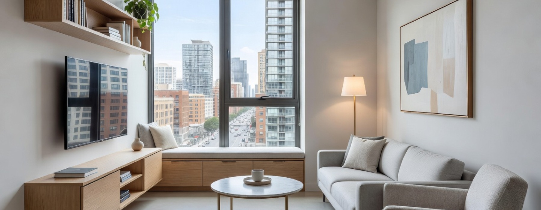 modern living room ideas for small apartments header image