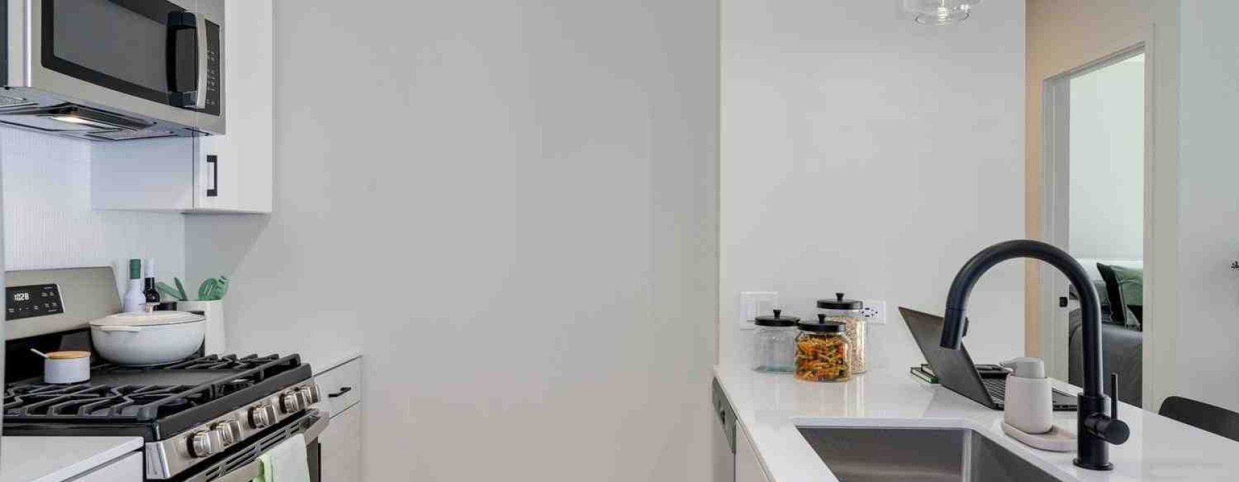 modern kitchen design for small apartment