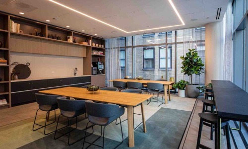apartments with coworking space modern interior natural light