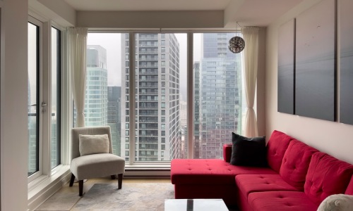 Luxurious furnished apartment with Chicago skyline view - furnished apartments magnificent mile